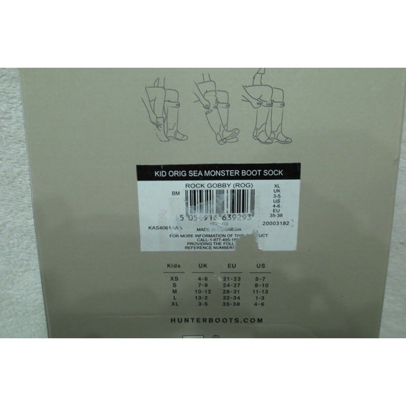Hunter Fleece Rock Gobby Kid Monster Boot Sock Size XL New - Picture 4 of 7